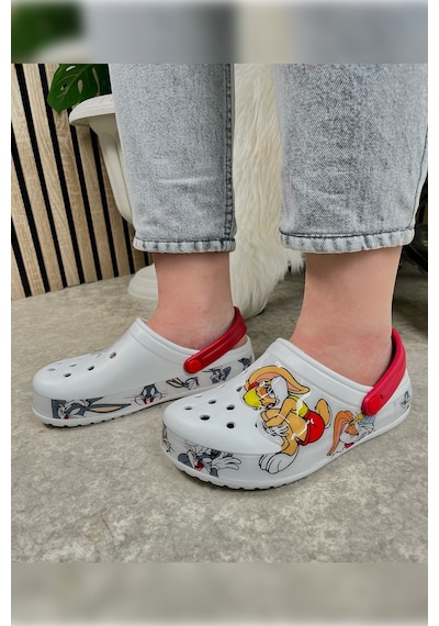 Günlük Anne Kız Terlik Sabo Hemşire Doktor Aşçı Sandalet Desenli Taban Crocs Crf-8246 Bunny Günlük Anne Kız Terlik Sabo Hemşire Doktor Aşçı Sandalet Desenli Taban Crocs Crf-8246 Bunny