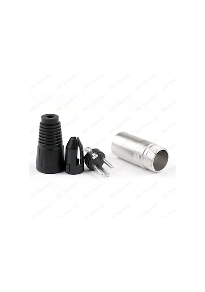 Xlr 3-Pin Erkek Lehim Tipi Metal Enstrüman Konnektörü