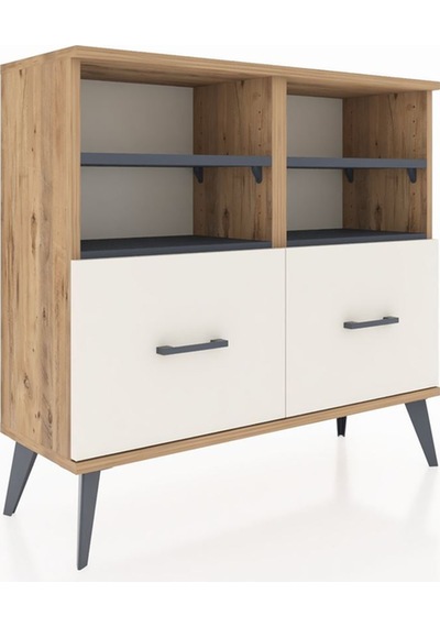 Arges Şifonyer 4 Raflı 2 Çekmeceli 88x30x80 Çam-antrasit/aytaşı Antrasit/aytaşı Arges Şifonyer 4 Raflı 2 Çekmeceli 88x30x80 Çam-antrasit/aytaşı Antrasit/aytaşı