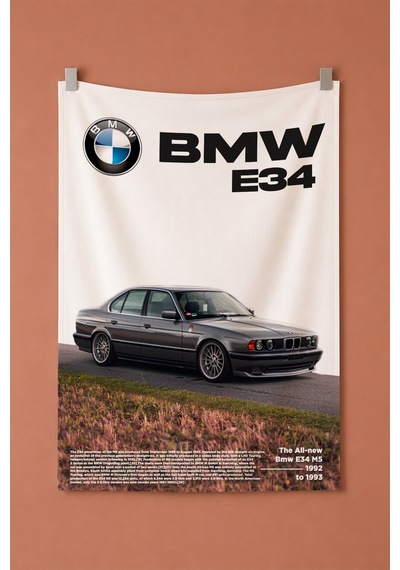 Bmw E34 Dekoratif Duvar Örtüsü Duvar Halısı Reaste