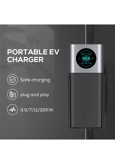 Hici Elektrikli Araç Şarj İstasyonu Wifi 3.5Kw 16A + Çanta