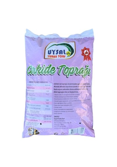 Orkide Toprağı 3 Litre , Vitaminli Orkide Toprağı, Orkide Çiçeklendirme Toprağı Orkide 0.1 KG