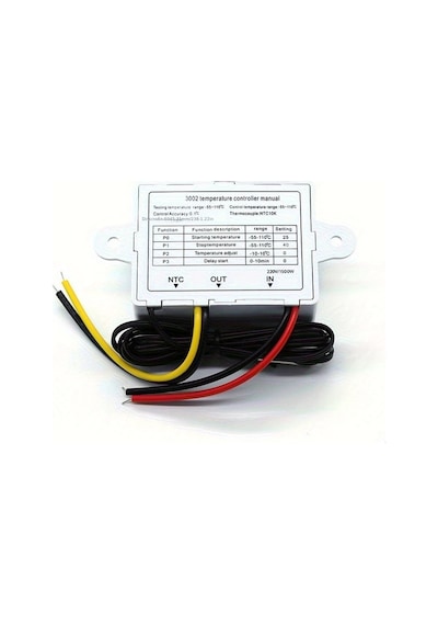 Dijital Termostat Xhw3002 Led Ekranlı Sıcaklık Kontrol Cihazı 220v
