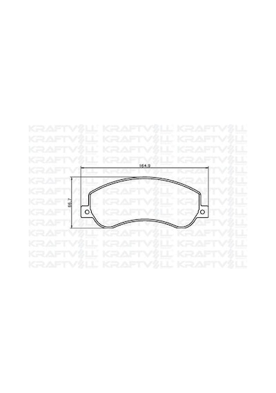 Kraftvoll 07010046 Fren Balatası Ön Transit V347 06-v347 155ps 11-volkswagen Amarok 2.0tdı 10- 1433952