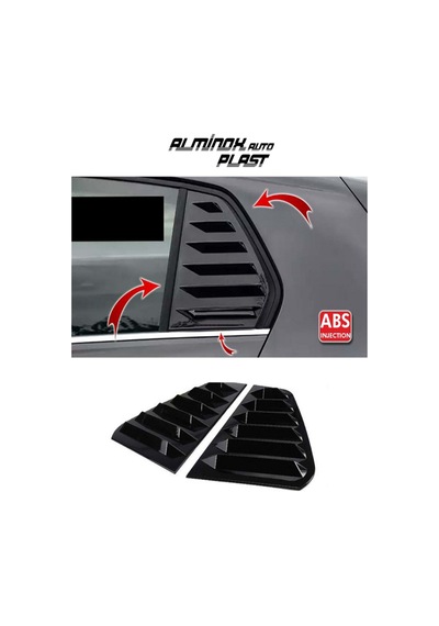 Vw Golf 6 2008-2012 Kelebek Cam Koruma Abs 2 Parça