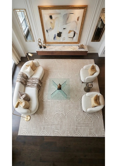Anatolıa Halı/vesta Pinterest Desenli Sisal-vizon/krem - Özel Ölçü-mutfak, Koridor Halısı