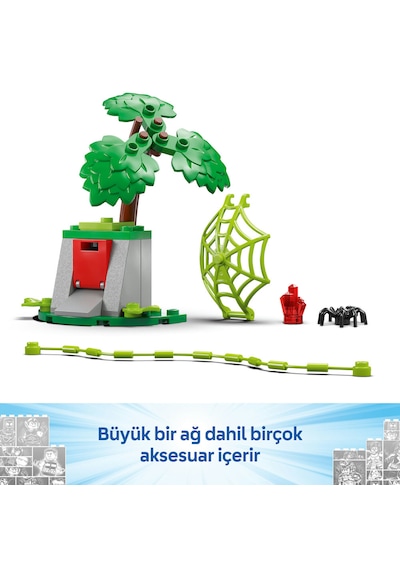 LEGO® Marvel Spidey ve İnanılmaz Arkadaşları Spin ve Electro Dinozor Aracı Takibi 11198 - 4 Yaş ve Üzeri Yaratıcı Oyuncak Seti (124 Parça)
