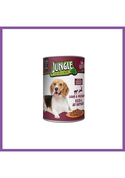 Jungle Köpek Konserve Kuzulu 400gr 1 Adet Bzoshb