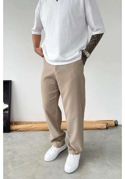 Taş Fitilli Baggy Pantolon
