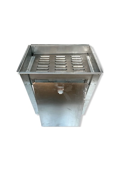 Galvanizli Kapaklı Mangal Sabit Ayaklı Inox
