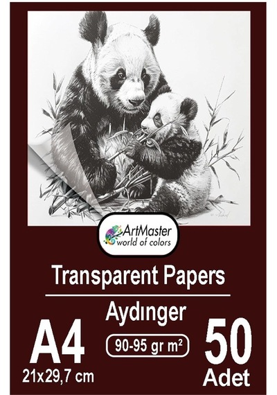 Aydınger Kağıdı A4 90-95 Gr Eskiz Kağıdı 50 Adet Artmaster Aydınger Kağıt 21x29,7 Cm Buzlu Mumlu Kağıt Çizim Kağıdı