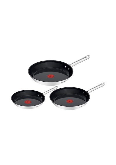 Tefal Duetto Tava Seti, 3 Parça. 20/24/28 Cm, Go Ceram Seramik Yapışmaz Kaplama, Termal Sinyal, Perçinli Sap, Her Türlü Sobaya Uygun, Paslanmaz Çelik, G766s334 Siyah Tefal Duetto Tava Seti, 3 Parça. 20/24/28 Cm, Go Ceram Seramik Yapışmaz Kaplama, Termal Sinyal, Perçinli Sap, Her Türlü Sobaya Uygun, Paslanmaz Çelik, G766s334 Siyah
