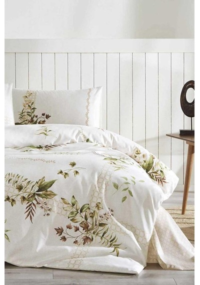 Özdilek Forest Ivy New Çift Kişilik Nevresim Takımı Krem