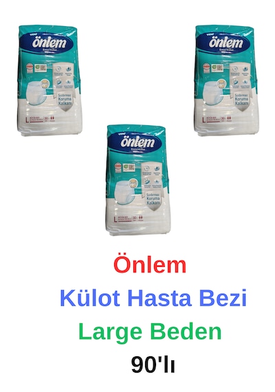 Önlem - Külot Yaşlı Yetişkin Hasta Bezi Large Beden 90'lı L