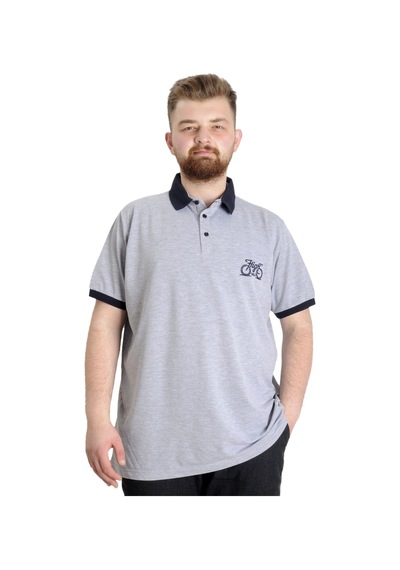 Mode Xl Büyük Beden Erkek Polo T-Shirt Hıgh 23346 Grimelanj 001