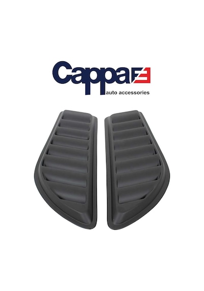 Cappafe Universal Ön Izgara Mat Siyah 2 Parça Her Araca Uyumlu