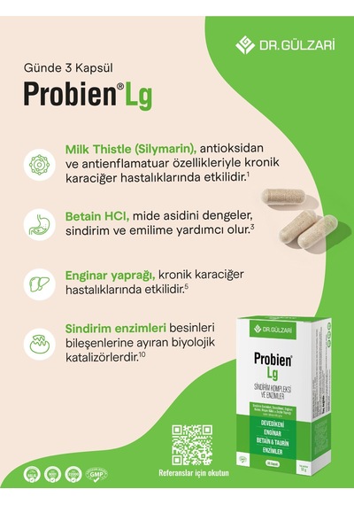 Dr. Gülzari Probien Lg Digestive Sindirim Kompleksi 60 Kapsül