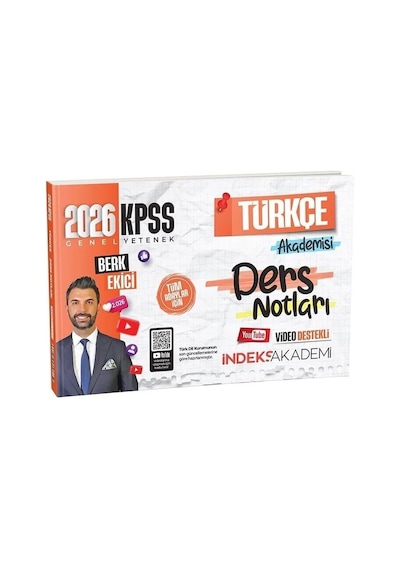 2026 Kpss Türkçe Akademisi Video Ders Notları - Berk Ekici İndeks Akademi Yayıncılık