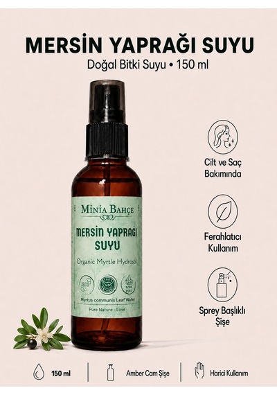 Minia Bahçe Mersin Yaprağı Suyu 150 ML