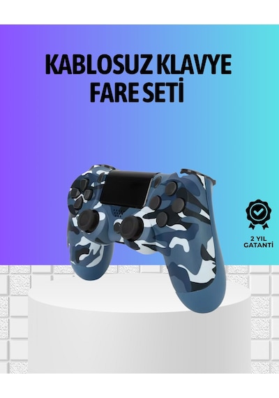 Şarjlı Kablosuz Ps4 Oyun Kolu Titreşimli Hassas Kontrol Standart