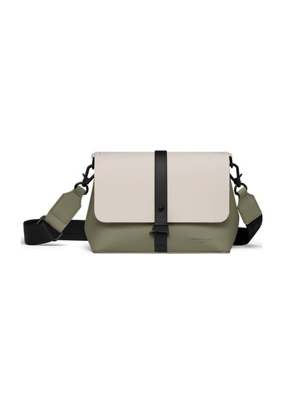 Gaston Luga Spläsh Crossbody Bag - Cloud Cream / Sage Yeşil - Bej
