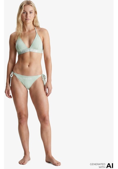 Calvin Klein Side Tie Kadın Haki Bikini Altı-15771