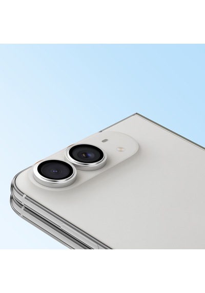 Apple Uyumlu iPhone Duo Youngkit Alloy  Parlama Önleyici Kamera Lens Koruyucu Aparatlı Gümüş