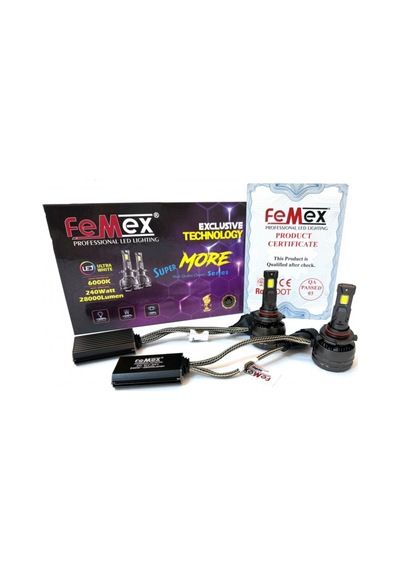 Femex Supermore Hb4 9006 Led Xenon Led Headlight Csp Superıor Etı Chipset Radyatör Soğutmalı