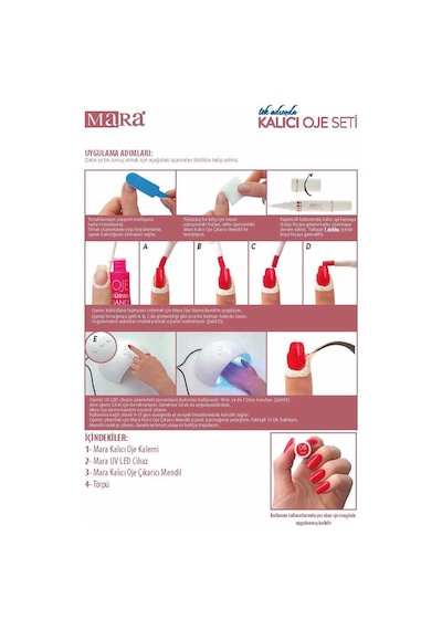 Mara Kalıcı Oje Seti 04 Light Cream