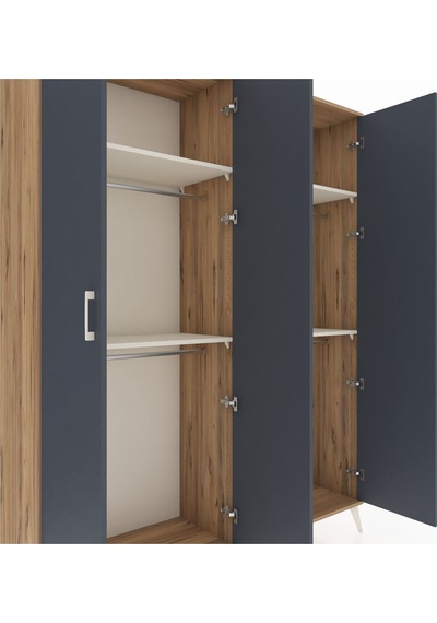Hyperion Gardrop 4 Raflı 4 Kapaklı 4 Askılı 176x44x221 Çam-antrasit/aytaşı Antrasit/aytaşı Hyperion Gardrop 4 Raflı 4 Kapaklı 4 Askılı 176x44x221 Çam-antrasit/aytaşı Antrasit/aytaşı
