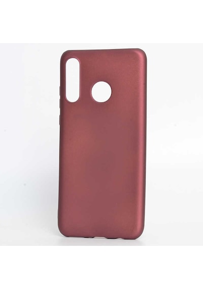 Noktaks - Huawei Uyumlu Huawei P30 Lite - Kılıf Mat Renkli Esnek Premier Silikon Kapak - Gold