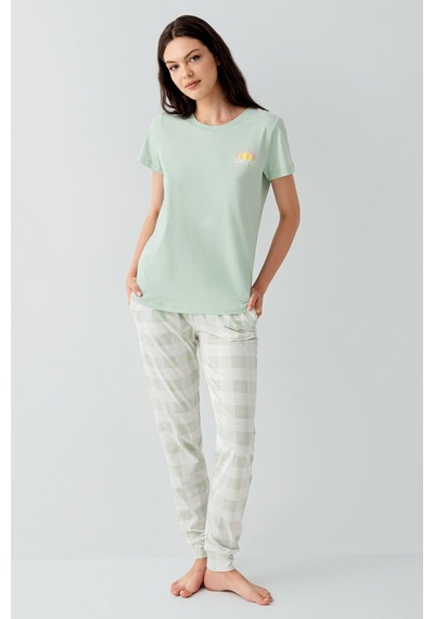 Arnetta Kadın Yeşil Pijama Takım Ar3576-s-v1 Yeşil