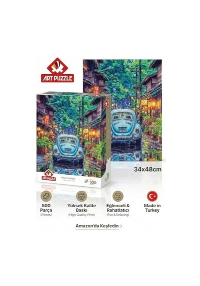 Yağmur Altında Tokyo 500 Parça Puzzle