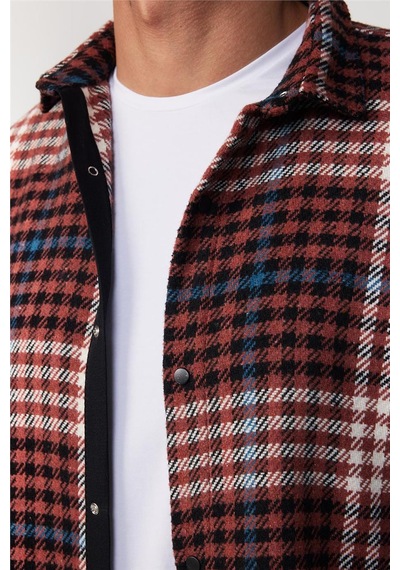 Tudors Erkek Slim Fit Dar Kesim Uzun Kollu Kareli Kışlık Oduncu Gömlek-29850 Çok Renkli Tudors Erkek Slim Fit Dar Kesim Uzun Kollu Kareli Kışlık Oduncu Gömlek-29850 Çok Renkli