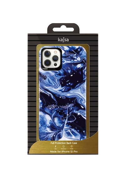 Kajsa Apple Uyumlu iPhone 12 Pro Max Kılıf Ebru Desenli Kajsa Lava Kapak ZORE-219361