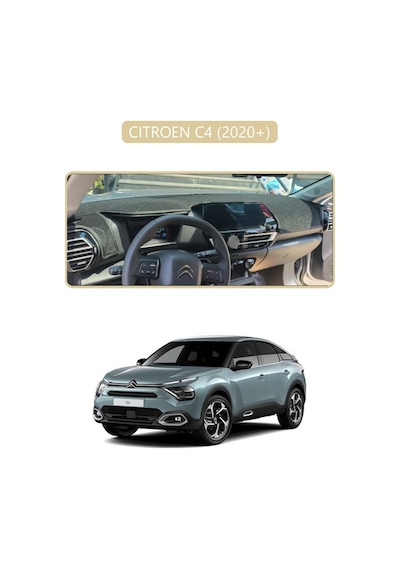 Cıtroen C4 2020+torpido Koruma Halısı Bej Kenar