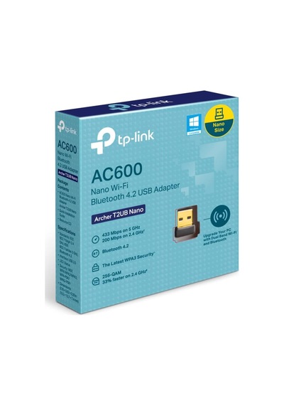 Tp-link Archer T2ub Nano, Ac600 Nano Wi-fi Bluetooth 4.2 Usb Adap