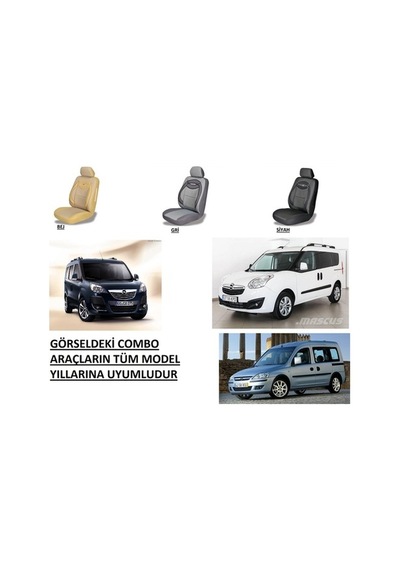 Opel Combo Koltuk Kılıfı Milenyum 3 Renk