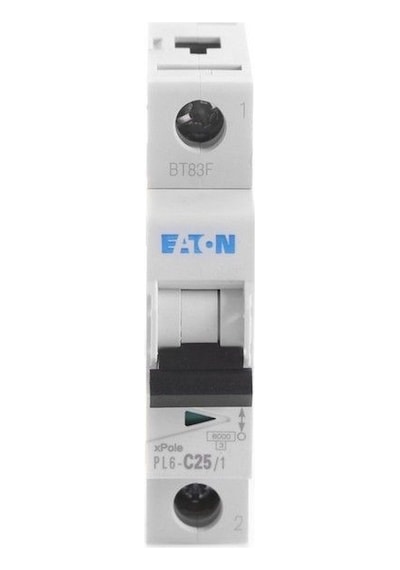 Eaton 286535 Minyatür Devre Kesici - 6ka - C Eğrisi - 1x25a