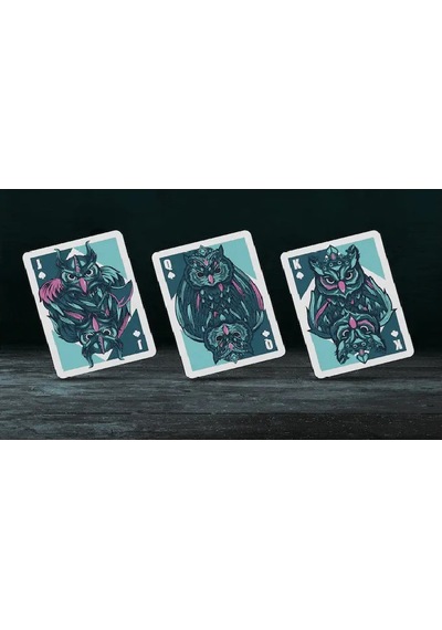 Hanson Chien Owl Blue Premium Oyun Kağıdı İskambil Kartları Destesi