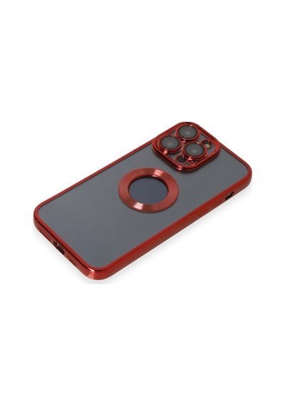 Apple  Uyumlu  iPhone 14 Pro Max Kılıf Slot Silikon Kırmızı