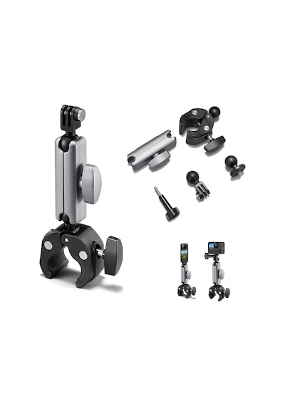 Ga96 Bisiklet Ve Motosiklet İçin Kamera Alüminyum Gidon Tutucu Insta-360 X5 X4 X3 X2/go 3s/go 3/gopro Hero 13 12 11 10 9 8/djı Osmo Pocket 3/2/action 5/4/3/2