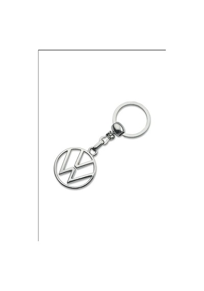 Volkswagen Yeni Logo Metal Otomobil Anahtarlığı - Krom Kaplamalı