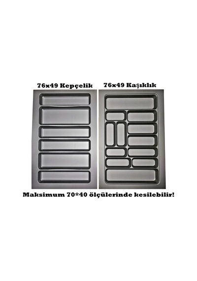 76x49 Kaşıklık Ve Kepçelik 2'li Set (ÜCRETSİZ KESİM)-KASKEP76