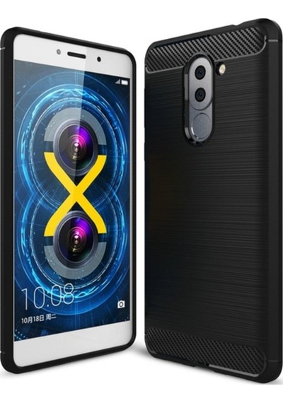 Huawei Gr5 2017 Brushed Carbon Fiber Silikon Tpu Kilif + Tempered 191758950 - Seçenek / Cam Koruma-Cam Istemiyorum