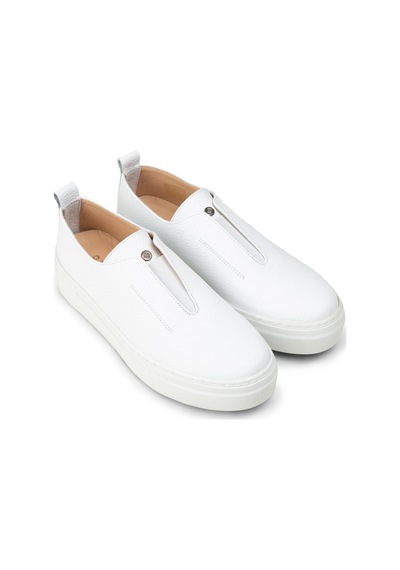 Deery Kadın Hakiki Deri Beyaz Sneaker Ayakkabı - R2233zbyzc01