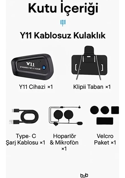 Bluetooth Kulaklık Mikrofonlu Motosiklet Kulaklığı İntercom Bt 5.3