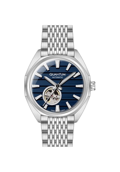 Quantum Qmg1244.390 Otomatik Çelik Gri Lacivert Kadran 10 Atm 41 Mm Erkek Kol Saati Gri