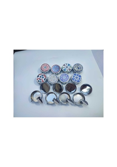 Metal Cep Küllük,kapaklı Küllük Cep Küllük Çini Desenli Taşınabilir Küllük