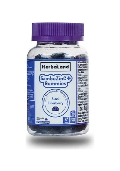 Herbaland Gummies Sambuzinc+gummies 60 Chewable Forms